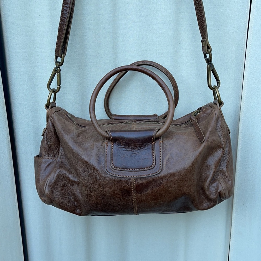 ❗️SOLD❗️HOBO INTERNATIONAL- BROWN LEATHER PURSE - Picture 2 of 13